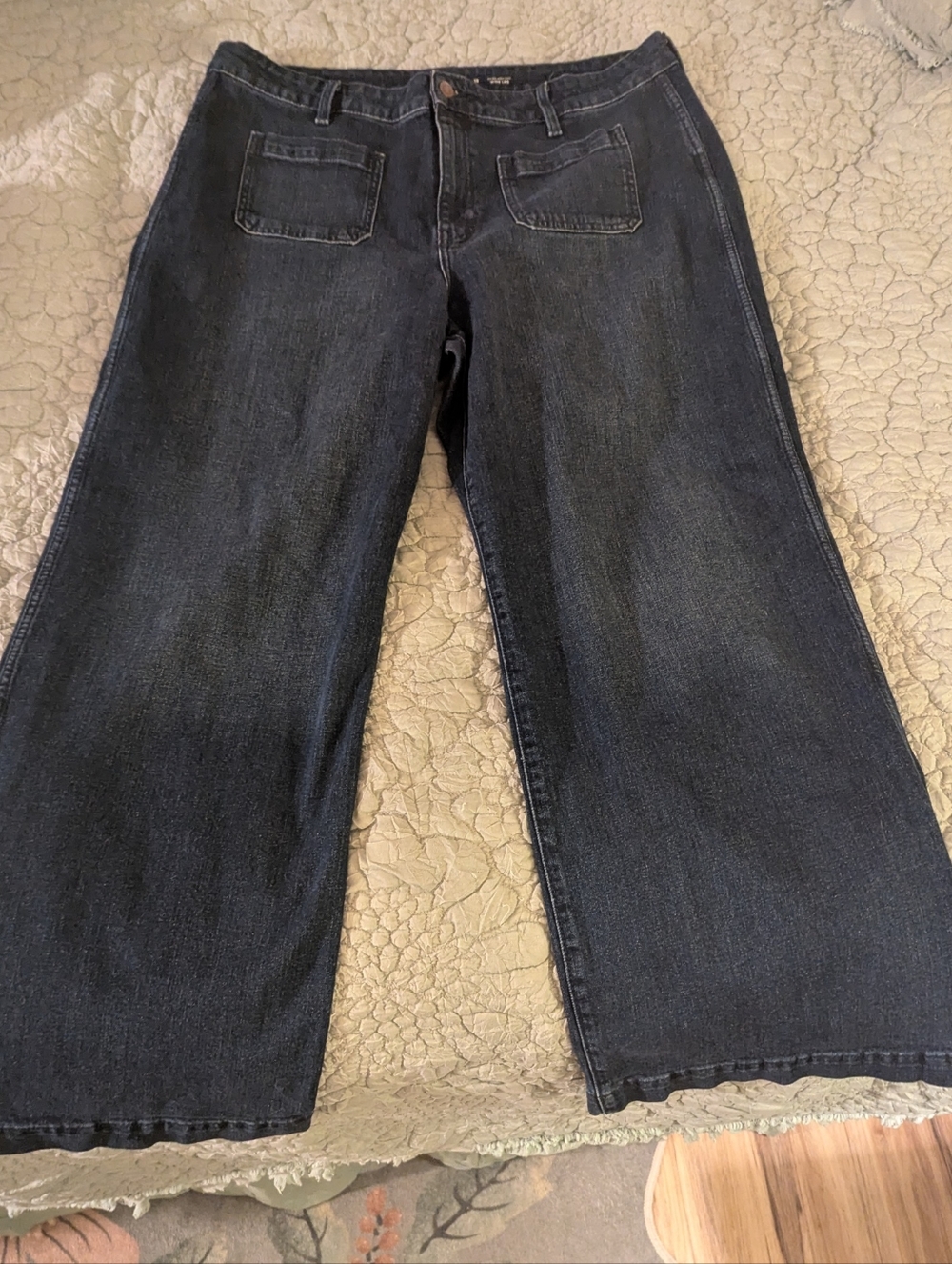 Old Navy Wide Leg High-Rise Jeans Dark Wash
